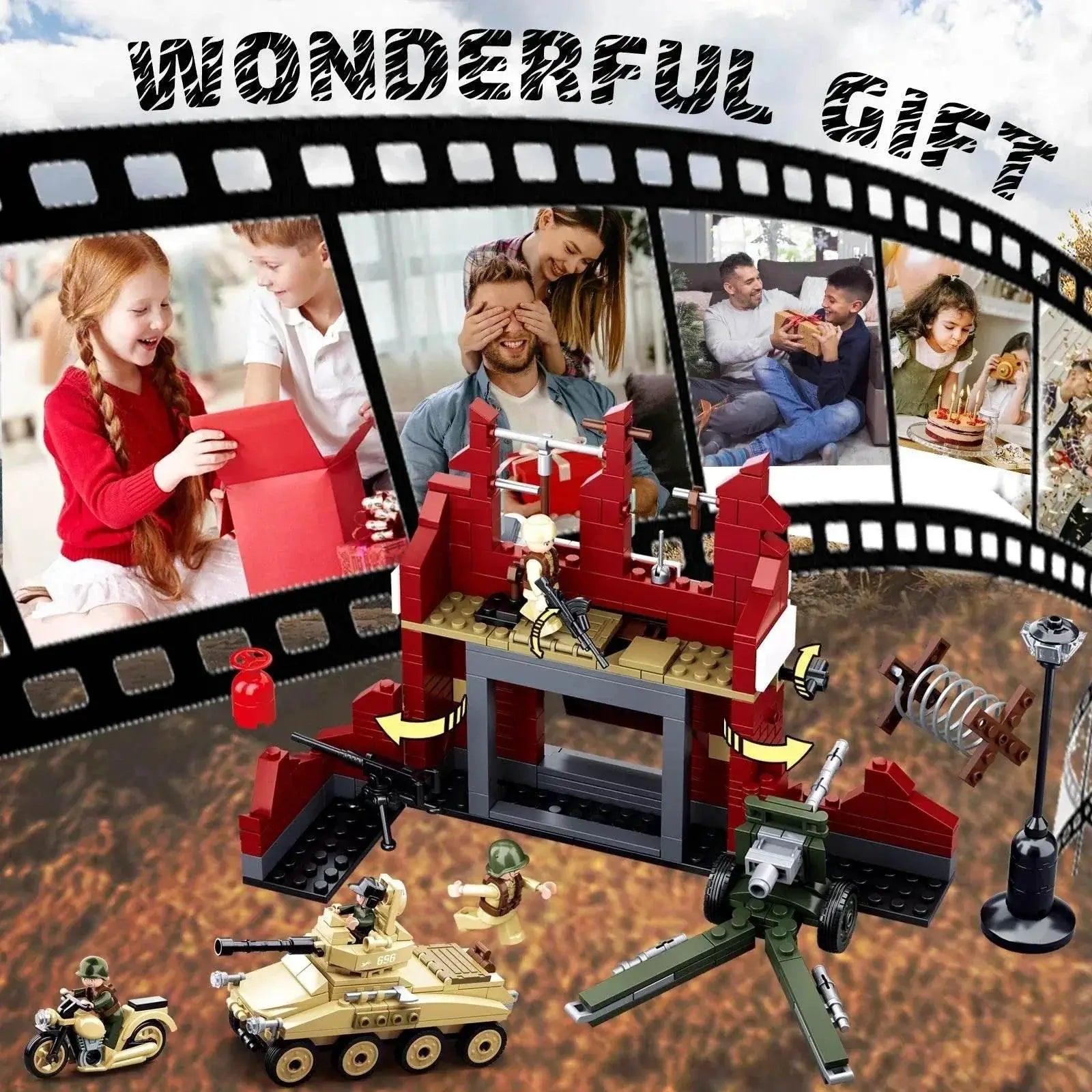  MOC 479PCS Military WW2 Tank Fortress Building Blocks Set Toys -  ToylandEU™