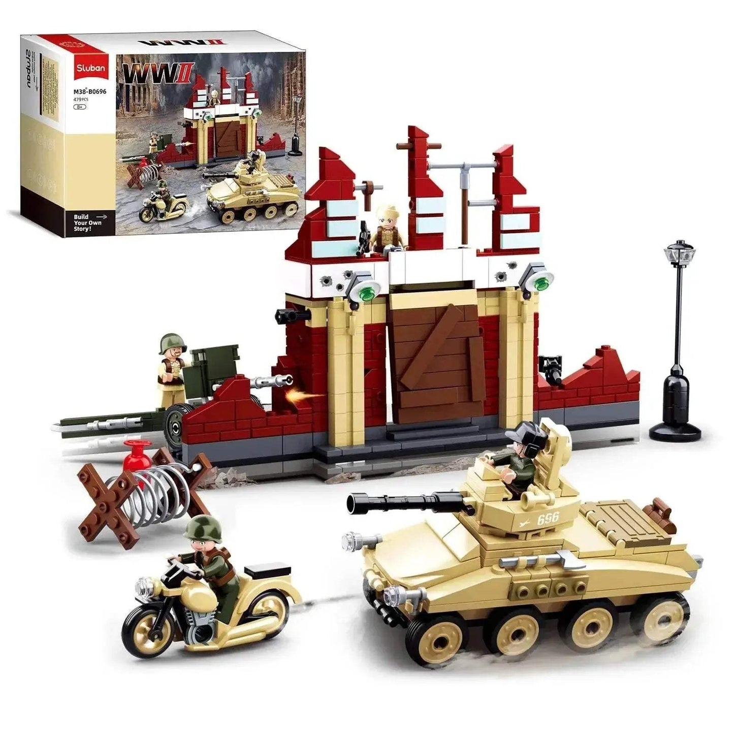 479PCS Military WW2 Tank Fortress Building Blocks Set Toys - ToylandEU