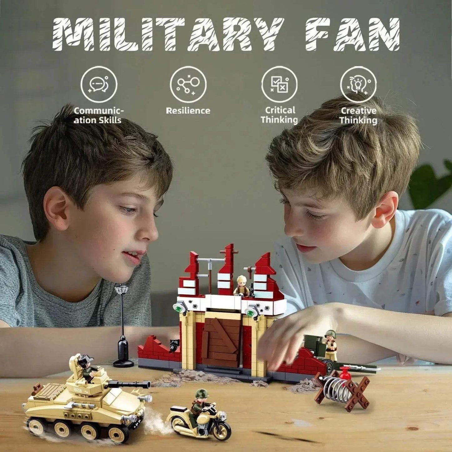 479PCS Military WW2 Tank Fortress Building Blocks Set Toys - ToylandEU