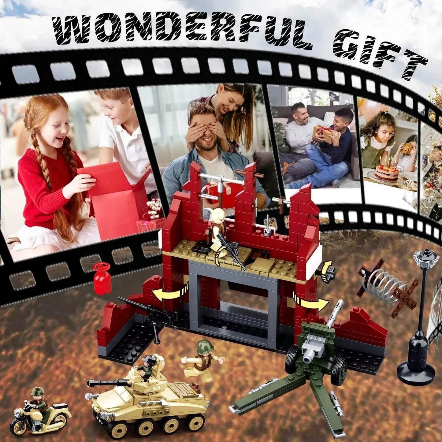 479PCS Military WW2 Tank Fortress Building Blocks Set Toys - ToylandEU