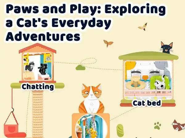 521PCS Cute Cat Home Building Blocks Set With Figures - ToylandEU