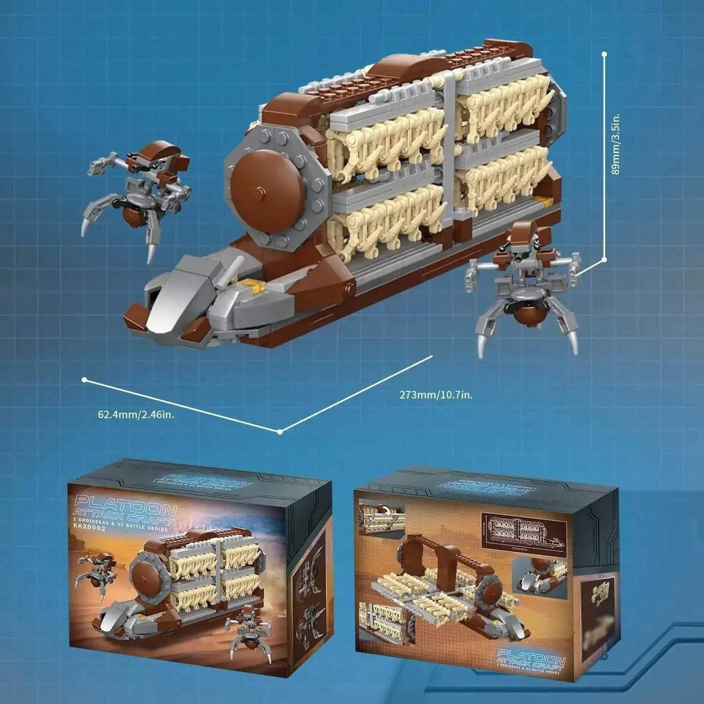 522PCS Space War Transport Vehicle Building Blocks Toys - ToylandEU