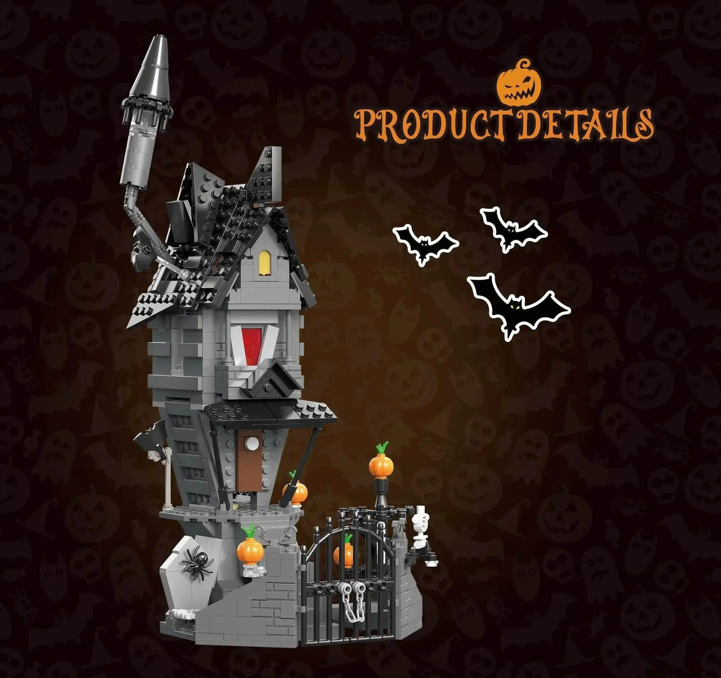  MOC 581PCS Nightmareal Castle Building Blocks DIY Toys For Kids -  ToylandEU™