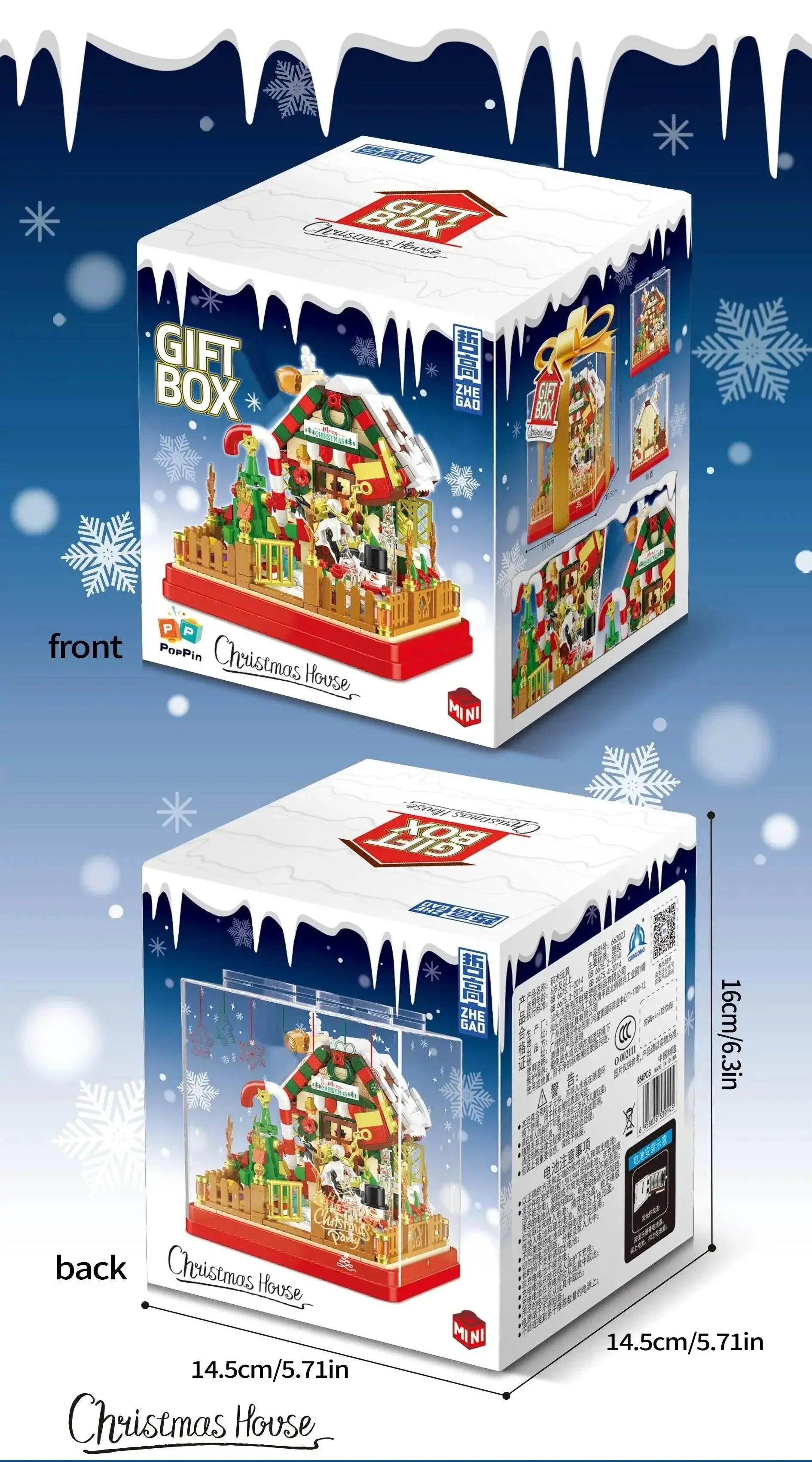  MOC 654PCS Christmas House Building Blocks Gift Box Set for Kids -  ToylandEU™