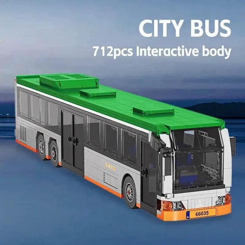  MOC 712PCS City Extended Bus Building Blocks Diy Toys For Kids -  ToylandEU™