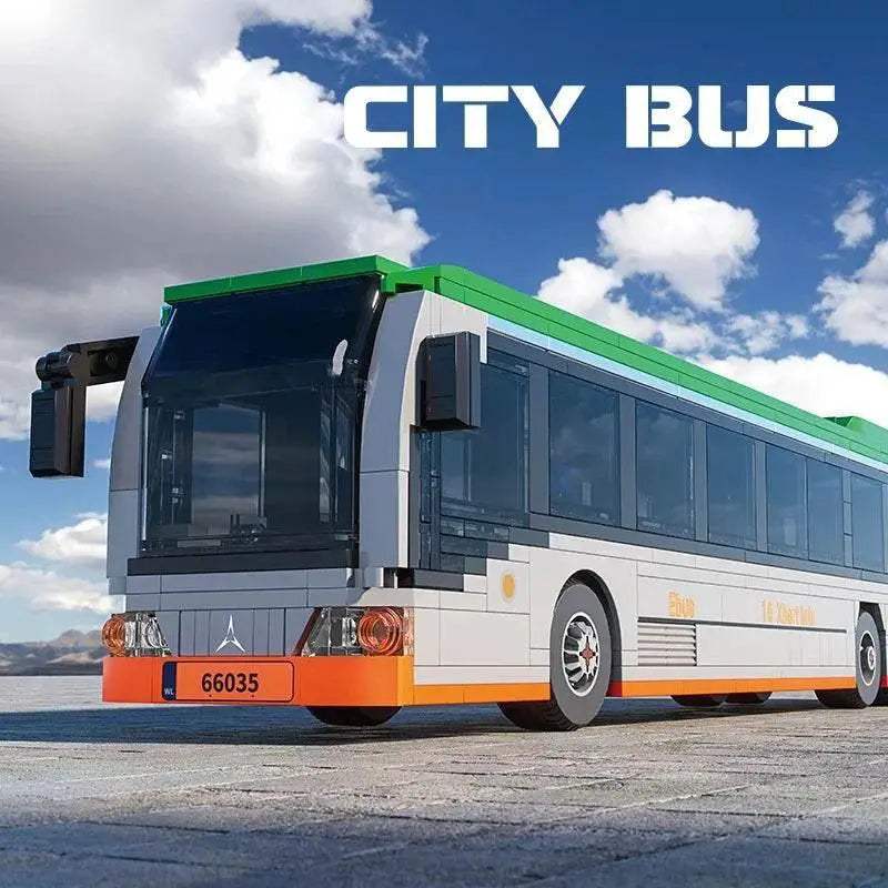 712PCS City Extended Bus Building Blocks Diy Toys For Kids - ToylandEU