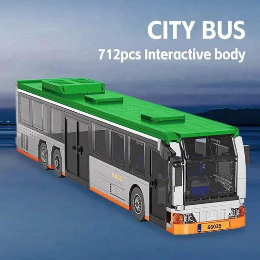  MOC 712PCS City Extended Bus Building Blocks Diy Toys For Kids -  ToylandEU™