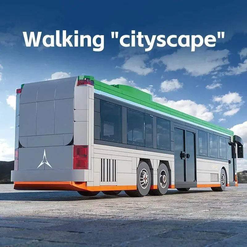 712PCS City Extended Bus Building Blocks Diy Toys For Kids - ToylandEU