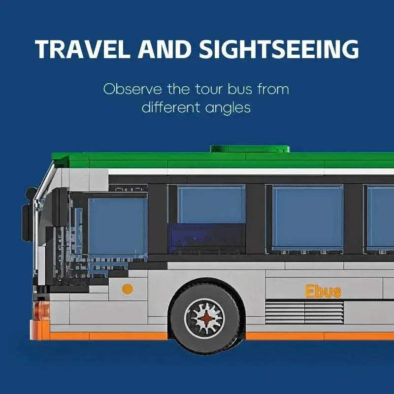 712PCS City Extended Bus Building Blocks Diy Toys For Kids - ToylandEU