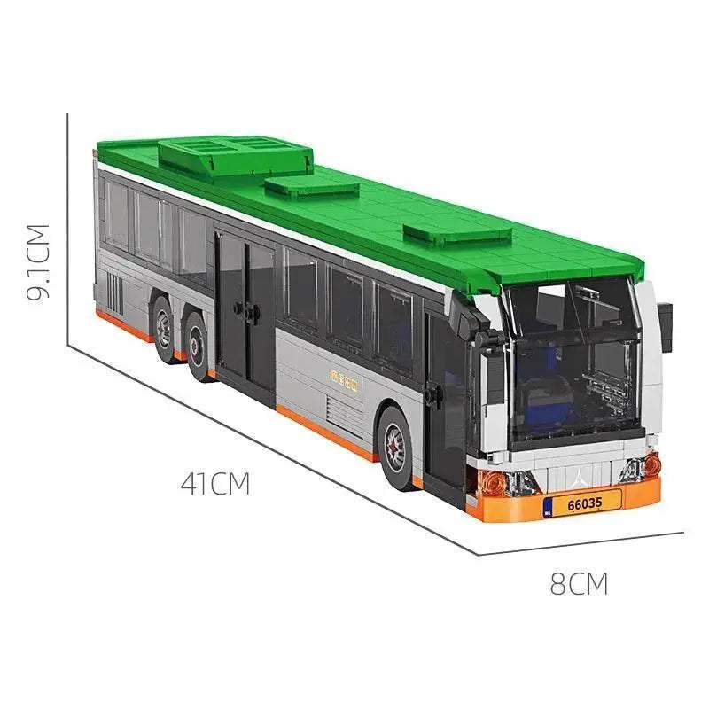 712PCS City Extended Bus Building Blocks Diy Toys For Kids - ToylandEU