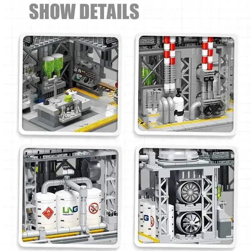 717PCS Chemical Plant Building Blocks Toys for Kids Gifts - ToylandEU