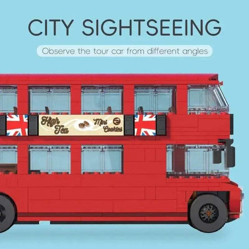 745PCS British Retro Double Decker Bus Building Blocks Toys - ToylandEU