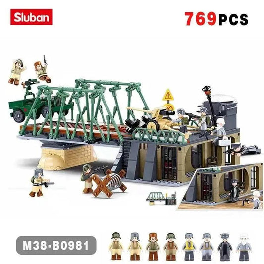  MOC 769PCS WW2 Battle Of Budapest Bridge Scene Building Blocks Set -  ToylandEU™