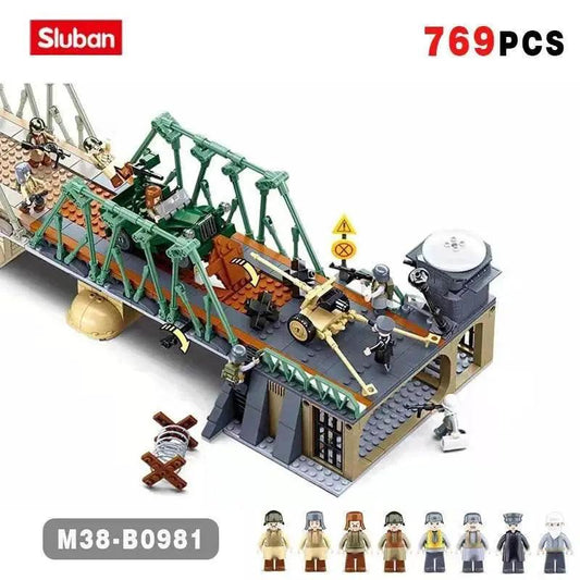  MOC 769PCS WW2 Battle Of Budapest Bridge Scene Building Blocks Set -  ToylandEU™