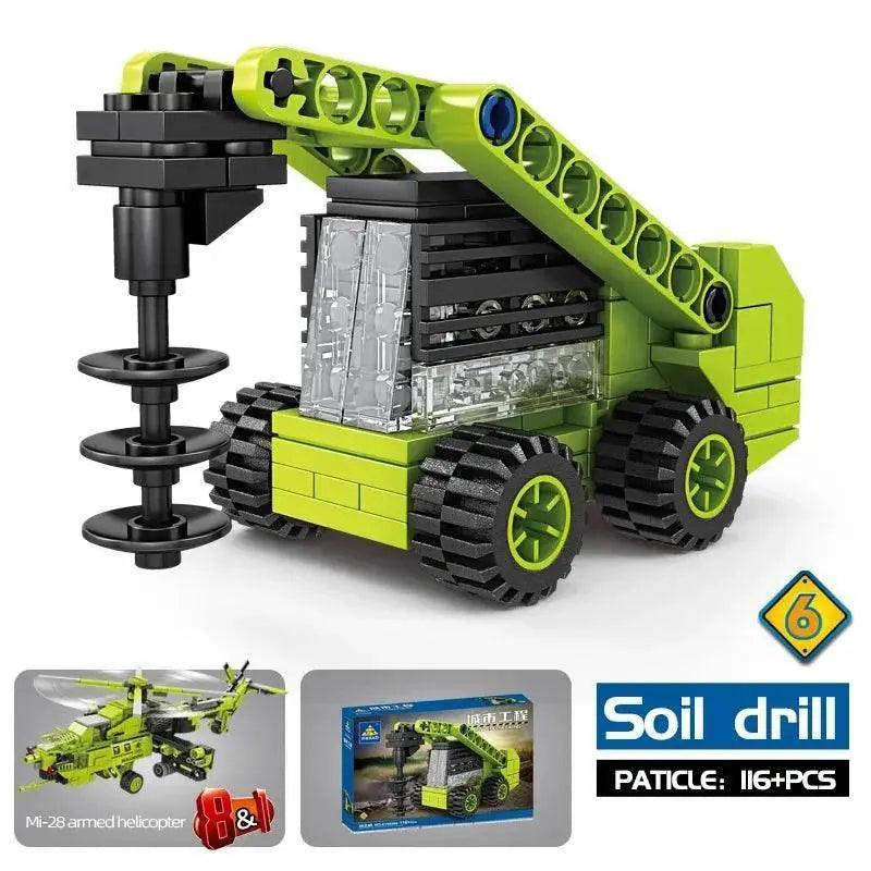  MOC 8 In 1 Mi 28 Armed Helicopter Building Blocks For Kids -  ToylandEU™