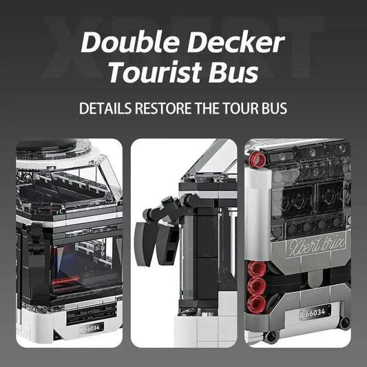  MOC 811PCS City Tour Bus Building Blocks Double-Decker Model -  ToylandEU™