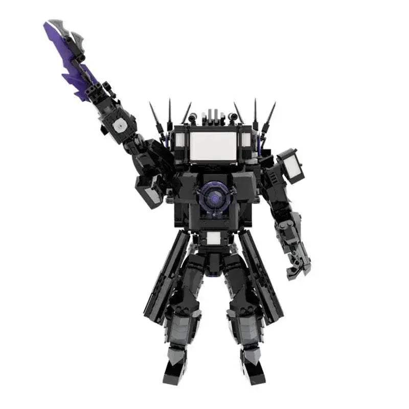 835pcs Set Skibidi Toilet Giant Version Upgraded Titan TV Man Building Blocks Toys - ToylandEU