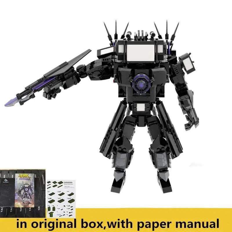 835pcs Set Skibidi Toilet Giant Version Upgraded Titan TV Man Building Blocks Toys - ToylandEU