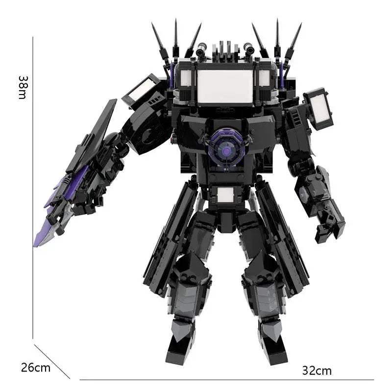 835pcs Set Skibidi Toilet Giant Version Upgraded Titan TV Man Building Blocks Toys - ToylandEU