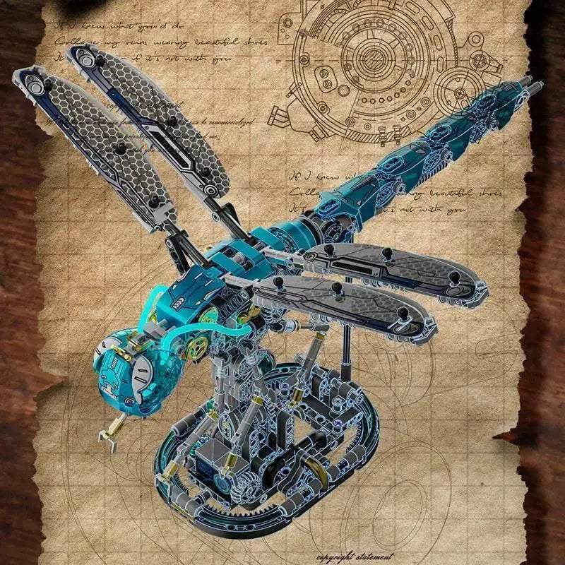 866PCS Mechanical Dragonfly Building Blocks Model For Kids - ToylandEU