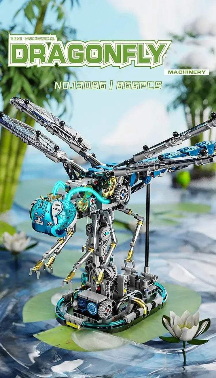 866PCS Mechanical Dragonfly Building Blocks Model For Kids - ToylandEU