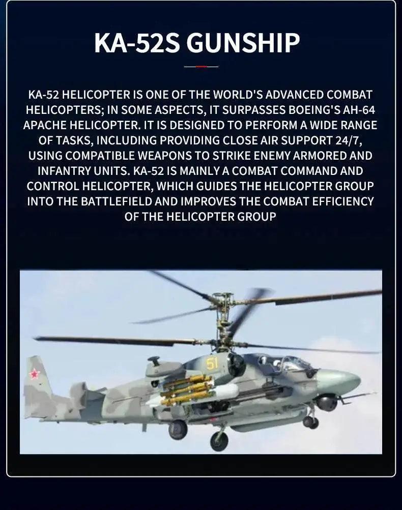  MOC 913PCS KA-52S Attack Helicopter Building Blocks Toys For Kids -  ToylandEU™