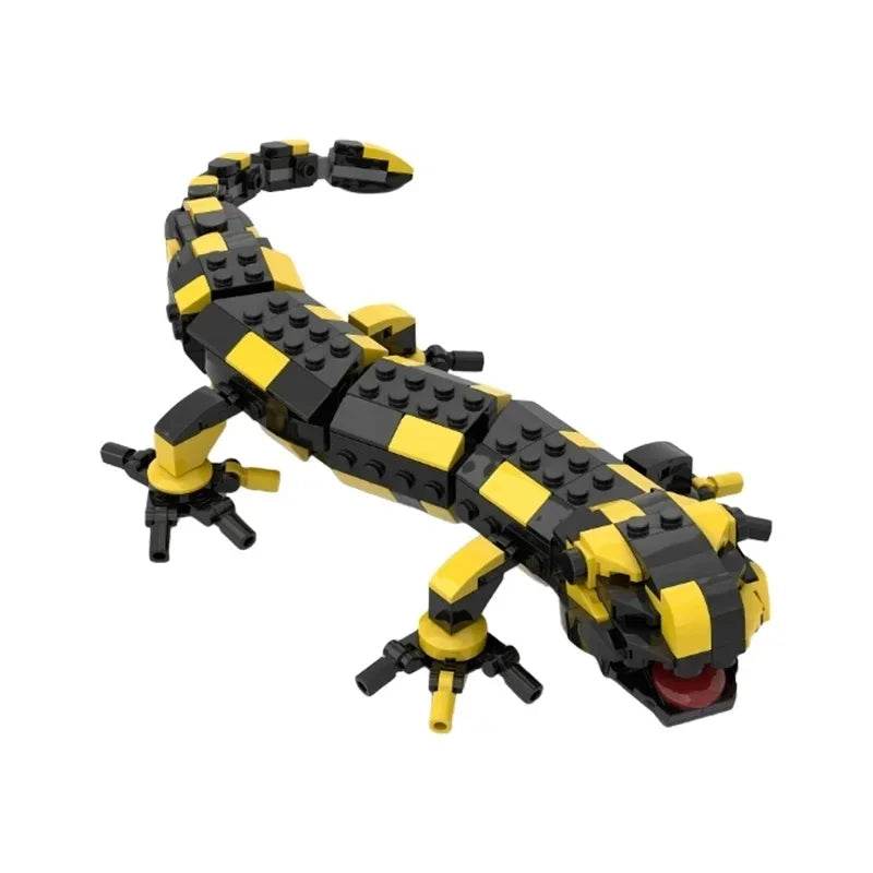 MOC-97315 Creative Reptiles Fire Salamander Building Blocks Set - ToylandEU