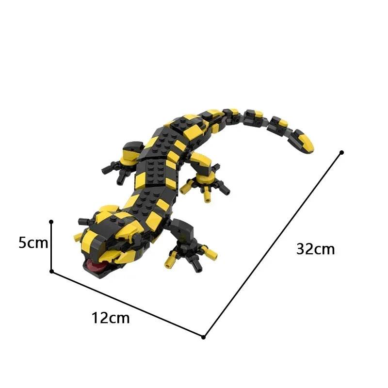 MOC-97315 Creative Reptiles Fire Salamander Building Blocks Set - ToylandEU