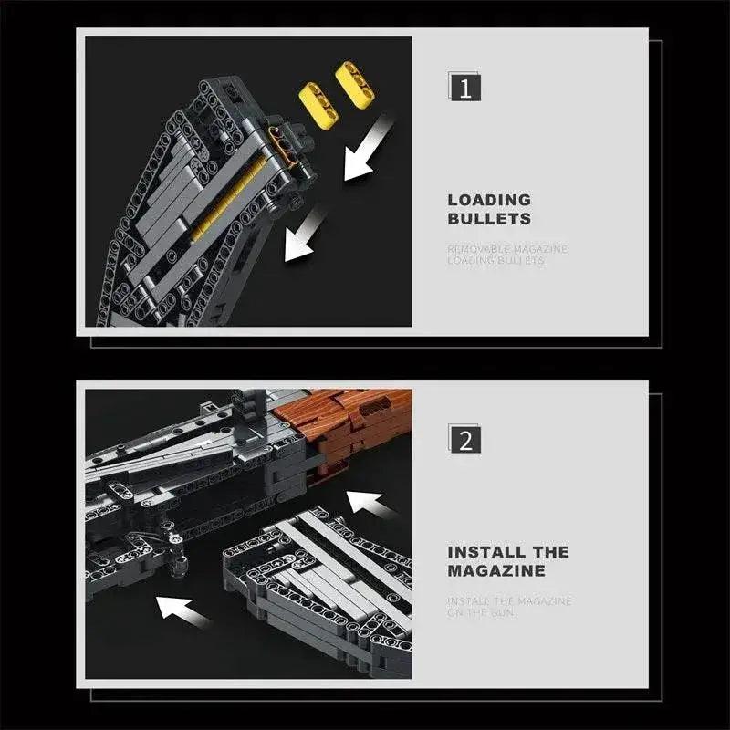  MOC AK47 Assault Rifle Model Building Blocks Military Army Weapon -  ToylandEU™