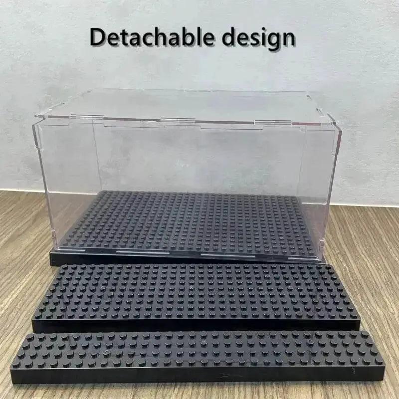  MOC Acrylic Transparent Display Box For Building Blocks Model Assemble Dust Cover Figures Toys Protection Showcase Compatible With Brand -  ToylandEU™