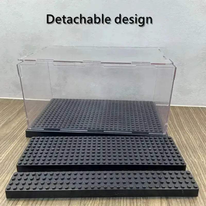 Acrylic Transparent Display Box For Building Blocks Model Assemble Dust Cover Figures Toys Protection Showcase Compatible With Brand - ToylandEU