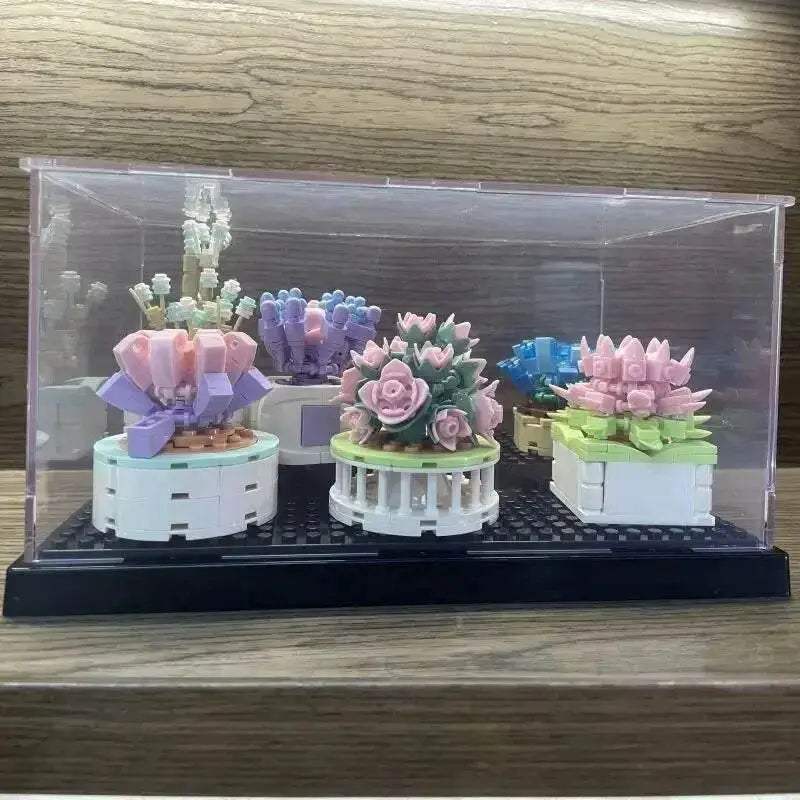 Acrylic Transparent Display Box For Building Blocks Model Assemble Dust Cover Figures Toys Protection Showcase Compatible With Brand - ToylandEU
