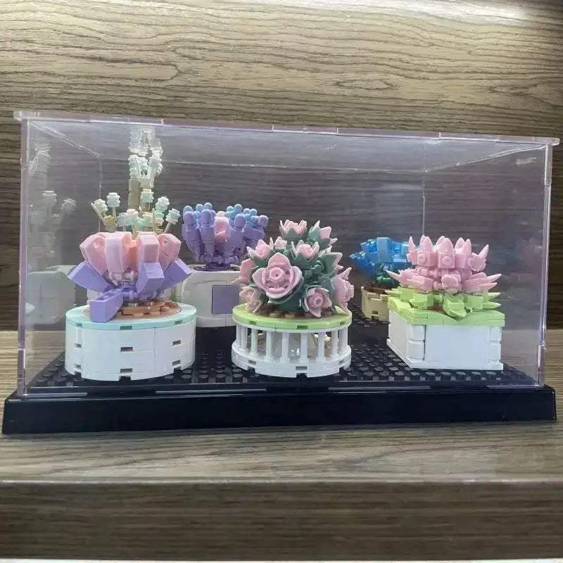 Acrylic Transparent Display Box For Building Blocks Model Assemble Dust Cover Figures Toys Protection Showcase Compatible With Brand - ToylandEU