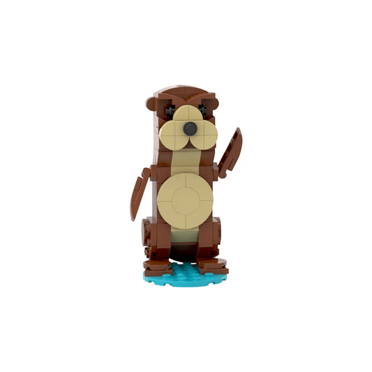 MOC Adorable Otter Model Building Blocks Kids Gift Collection Building Bricks MOC - ToylandEU