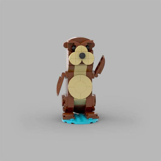 MOC Adorable Otter Model Building Blocks Kids Gift Collection Building Bricks MOC - ToylandEU