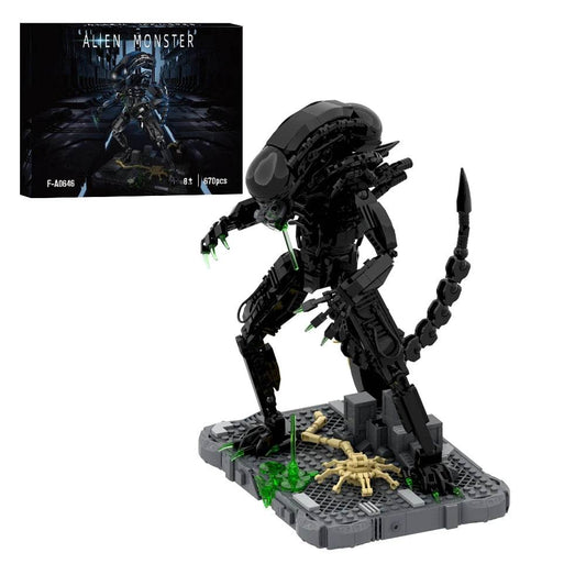 MOC Alien Drooling Monster Building Blocks Toys Set Xenomorph - ToylandEU