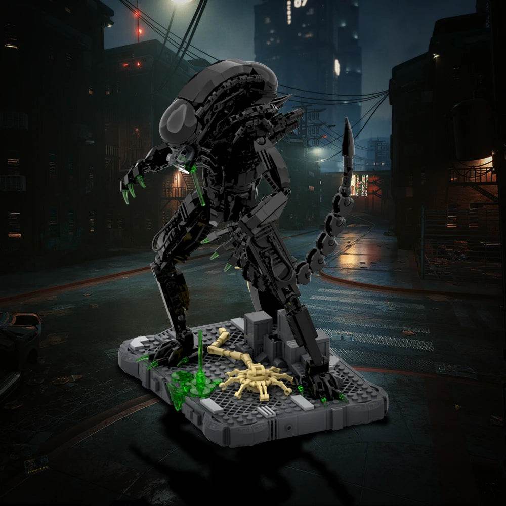 MOC Alien Drooling Monster Building Blocks Toys Set Xenomorph - ToylandEU
