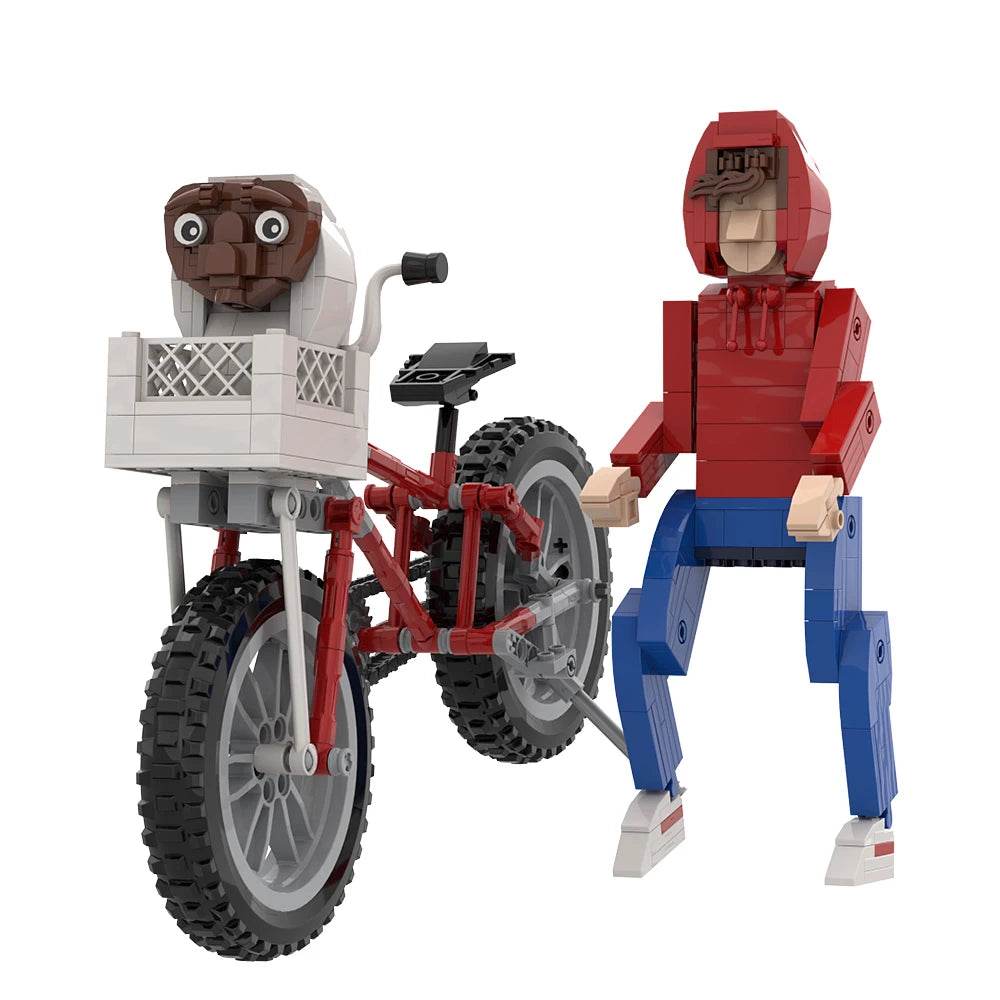 MOC Alien ET Bicycle Doll Model Building Blocks Building Bricks MOC Gift - ToylandEU