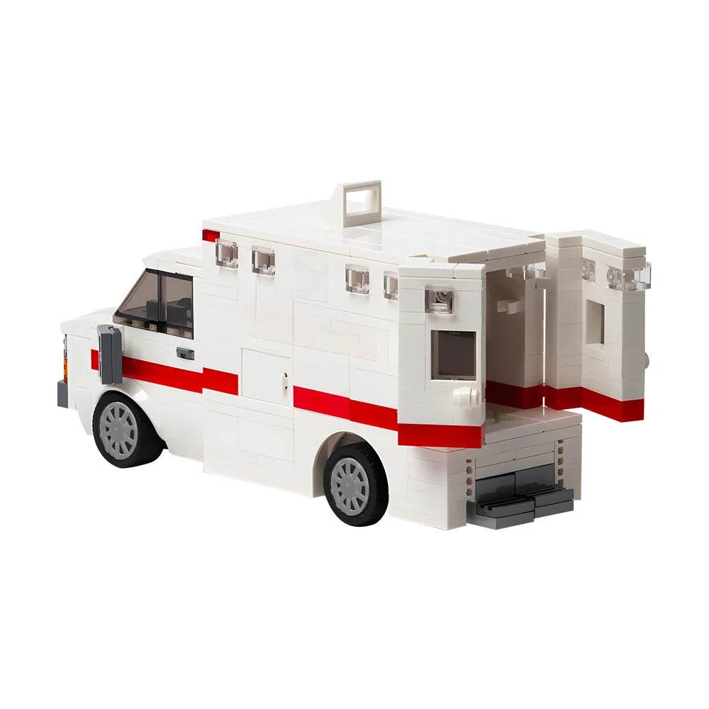 MOC Ambulance Modular Building Blocks Full Interior Doctor Nurse Building Bricks MOC - ToylandEU