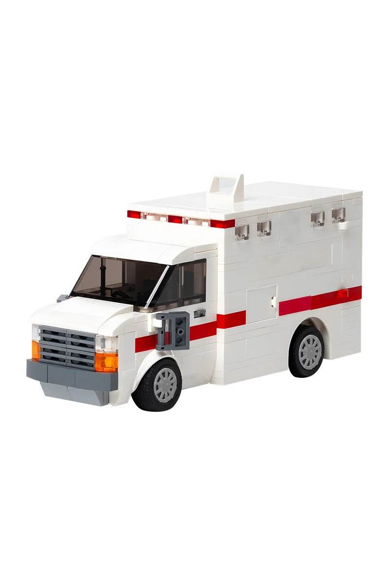 MOC Ambulance Modular Building Blocks Full Interior Doctor Nurse Building Bricks MOC - ToylandEU