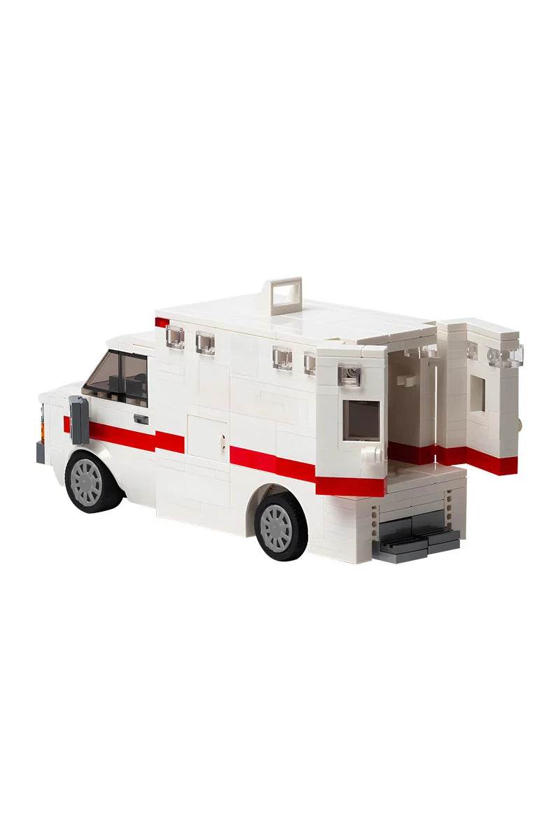 MOC Ambulance Modular Building Blocks Full Interior Doctor Nurse Building Bricks MOC - ToylandEU