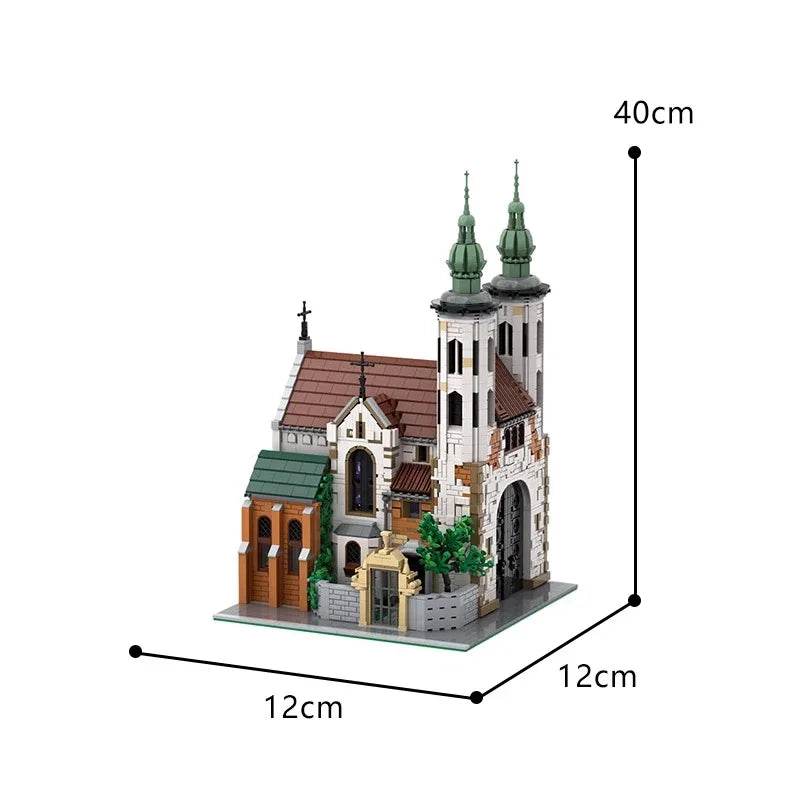 MOC Andrews Church Model MOC-124447 Medieval Street Scenery - ToylandEU