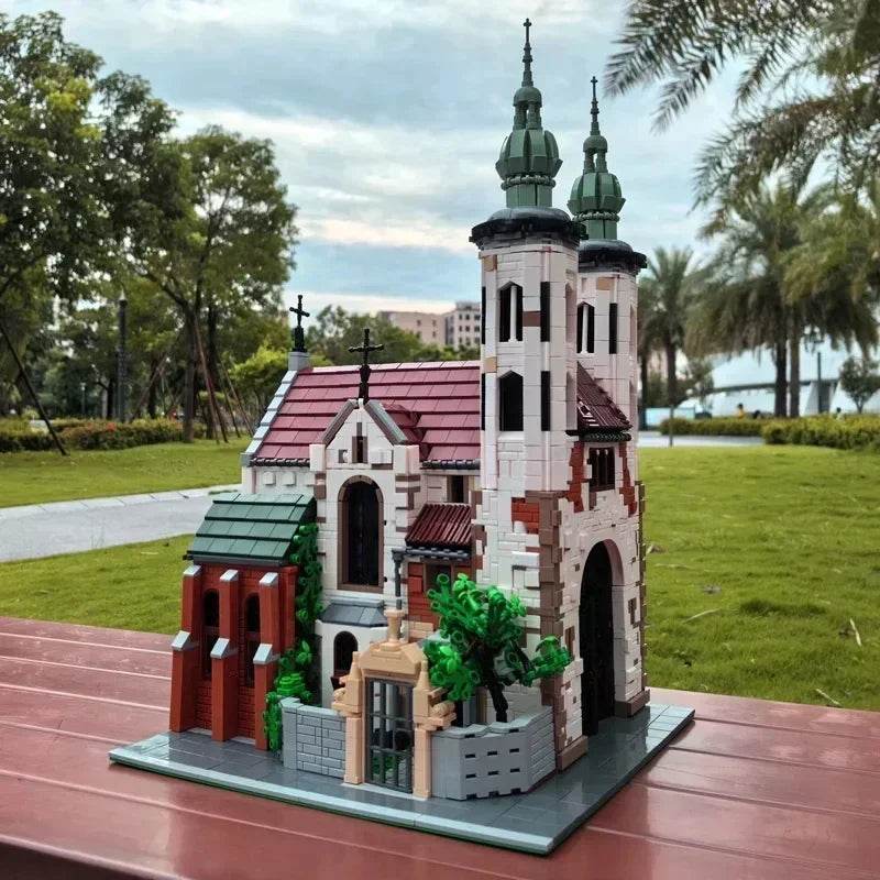 MOC Andrews Church Model MOC-124447 Medieval Street Scenery - ToylandEU