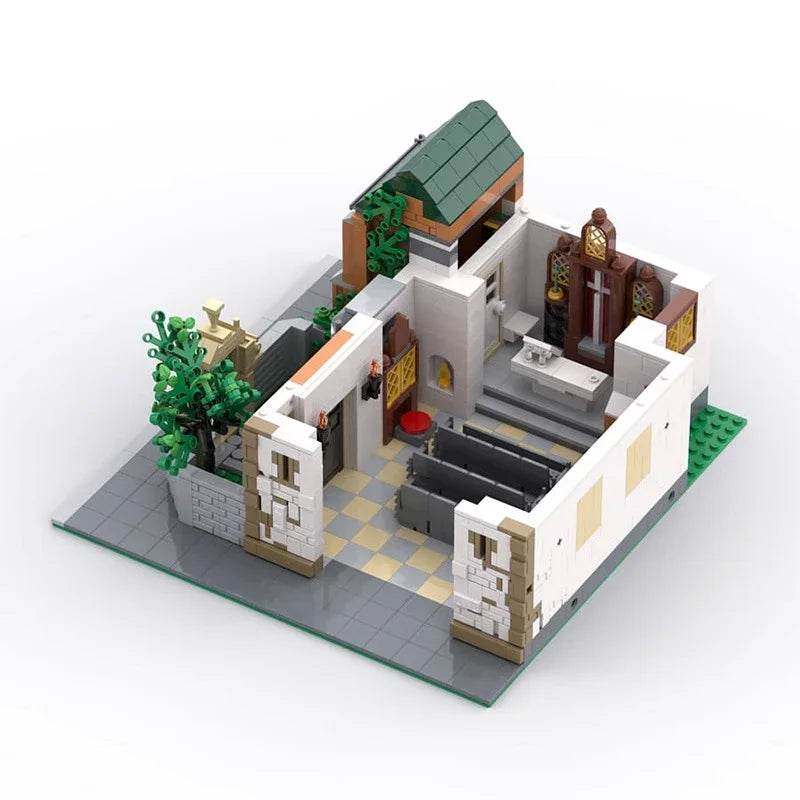 MOC Andrews Church Model MOC-124447 Medieval Street Scenery - ToylandEU