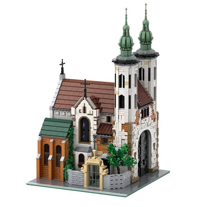 MOC Andrews Church Model MOC-124447 Medieval Street Scenery - ToylandEU