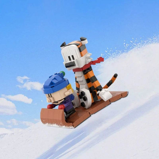 MOC Animation Doll Calvined and Hobbes Building Blocks Building Bricks MOC - ToylandEU
