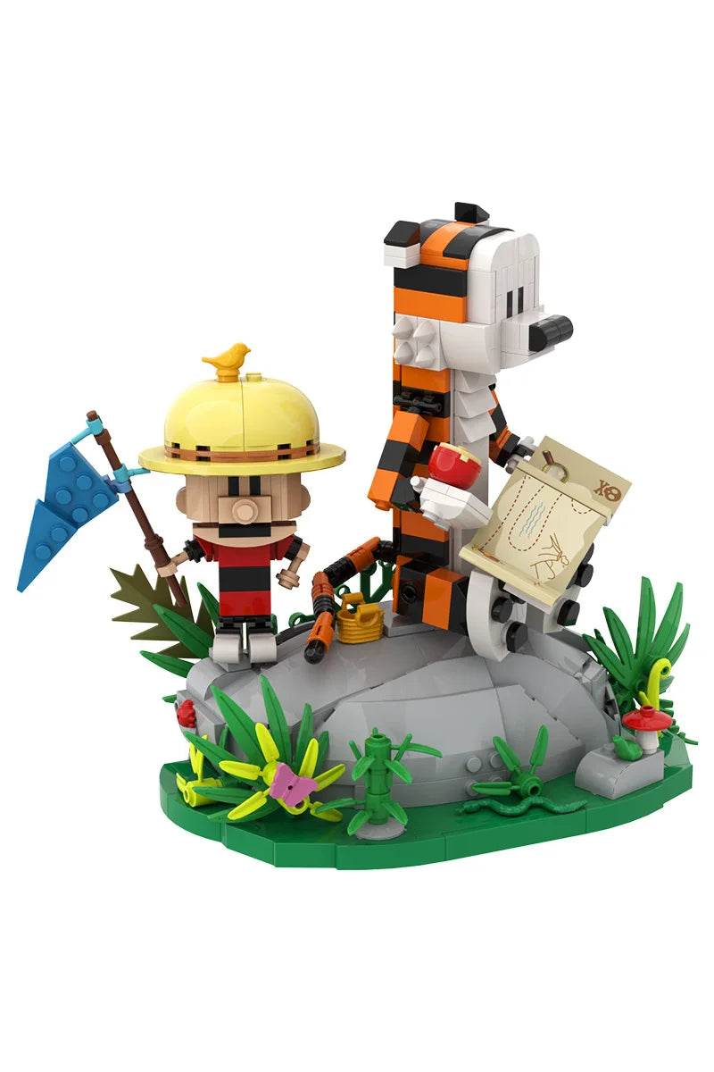 MOC Animation Doll Calvined and Hobbes Building Blocks Toy - ToylandEU