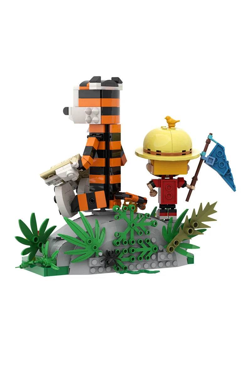 MOC Animation Doll Calvined and Hobbes Building Blocks Toy - ToylandEU