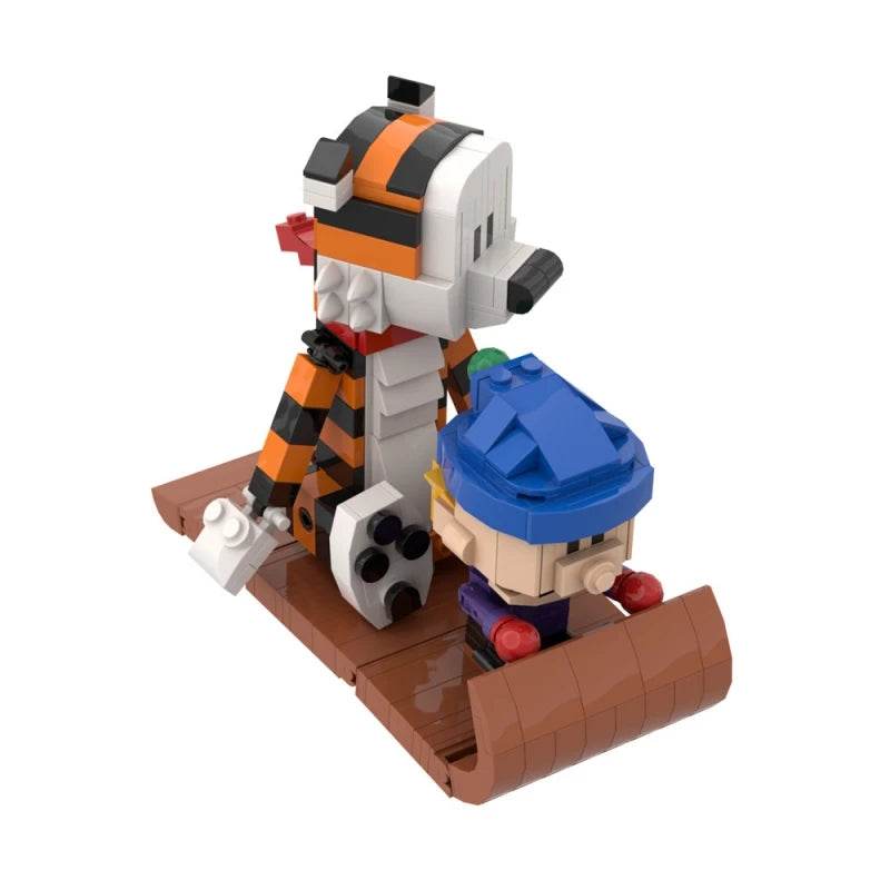 MOC Animation Doll Calvined and Hobbes Mini Action Building Bricks MOC - ToylandEU