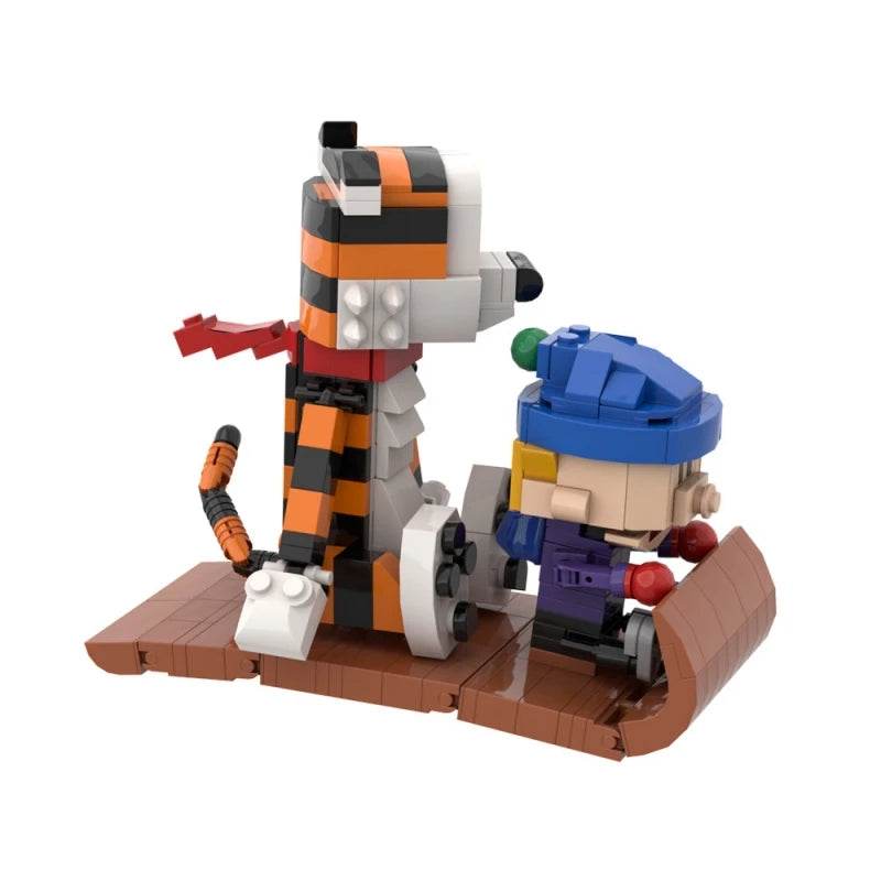 MOC Animation Doll Calvined and Hobbes Mini Action Building Bricks MOC - ToylandEU